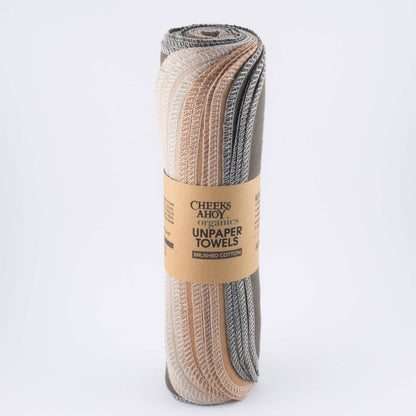 Non-Paper Towels - organic brushed cotton - 6 pack