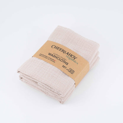 Organic muslin washcloth