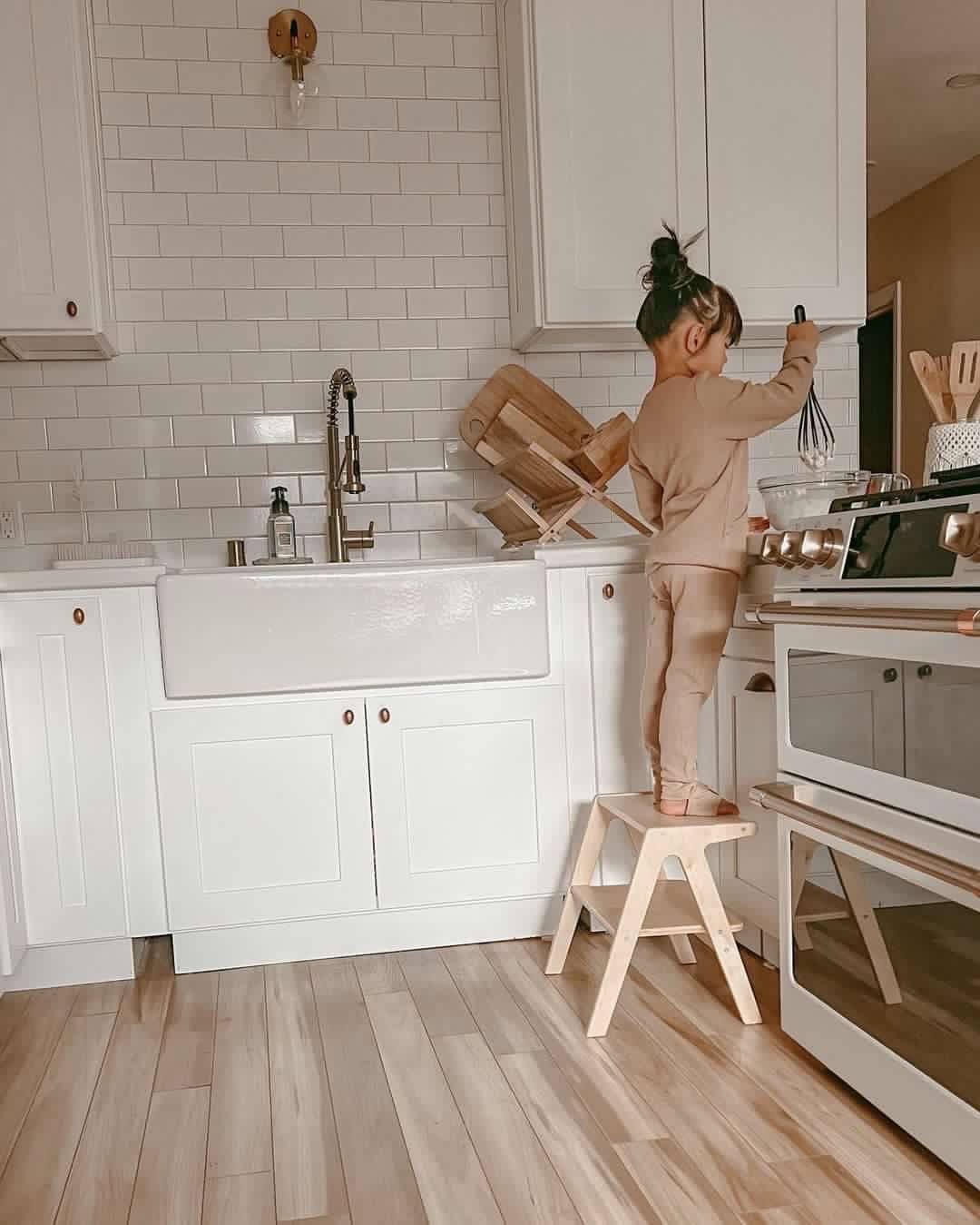Marchepied en bois
