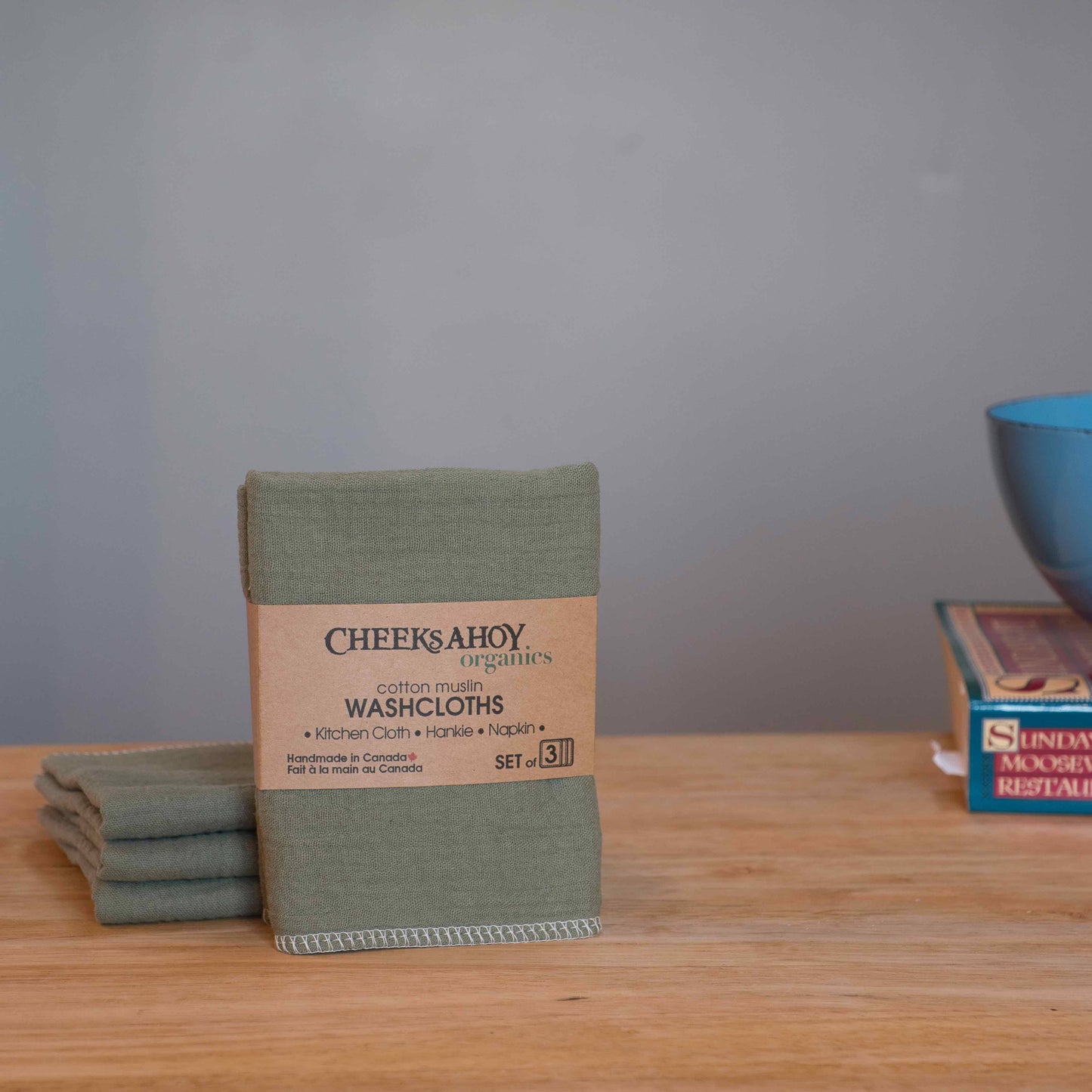 Organic muslin washcloth