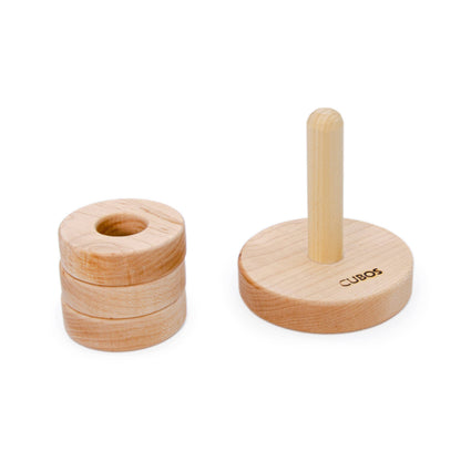Discs on vertical dowel