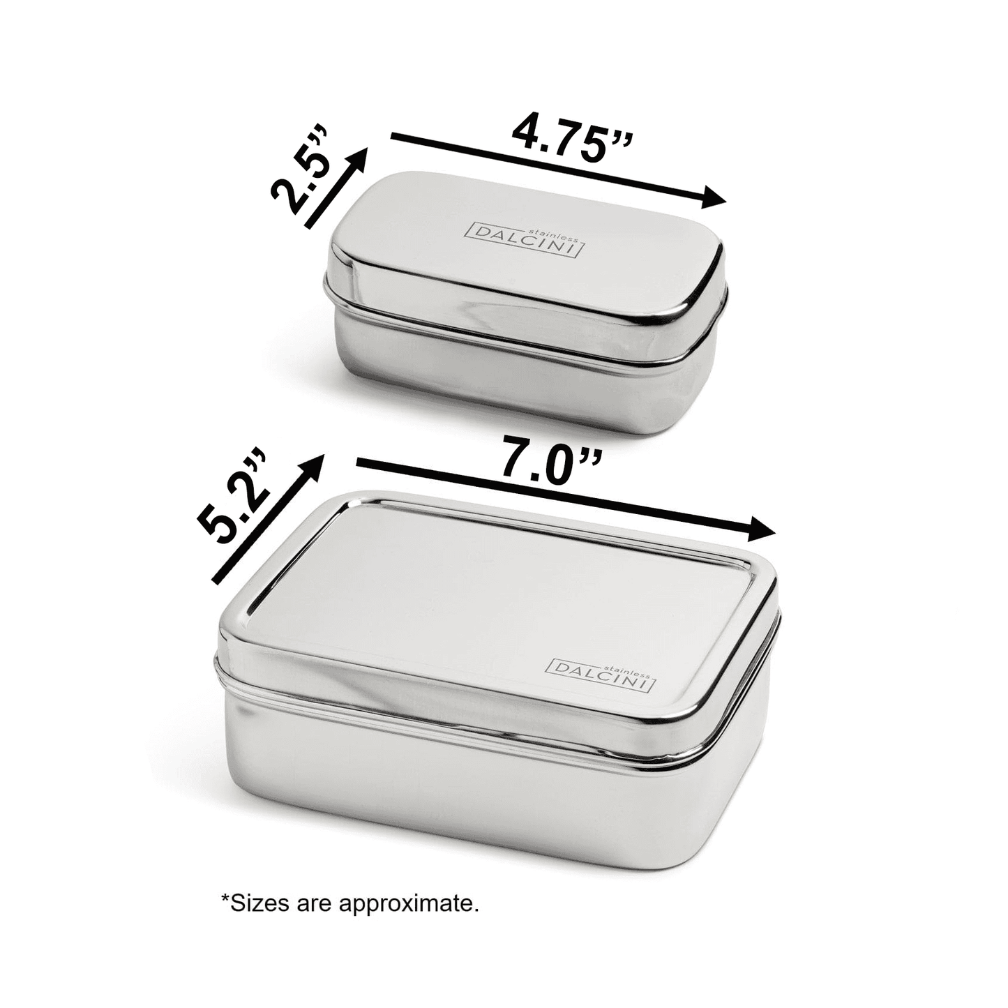 Lunch Set (box + snack container) - stainless steel