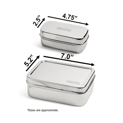 Lunch Set (box + snack container) - stainless steel