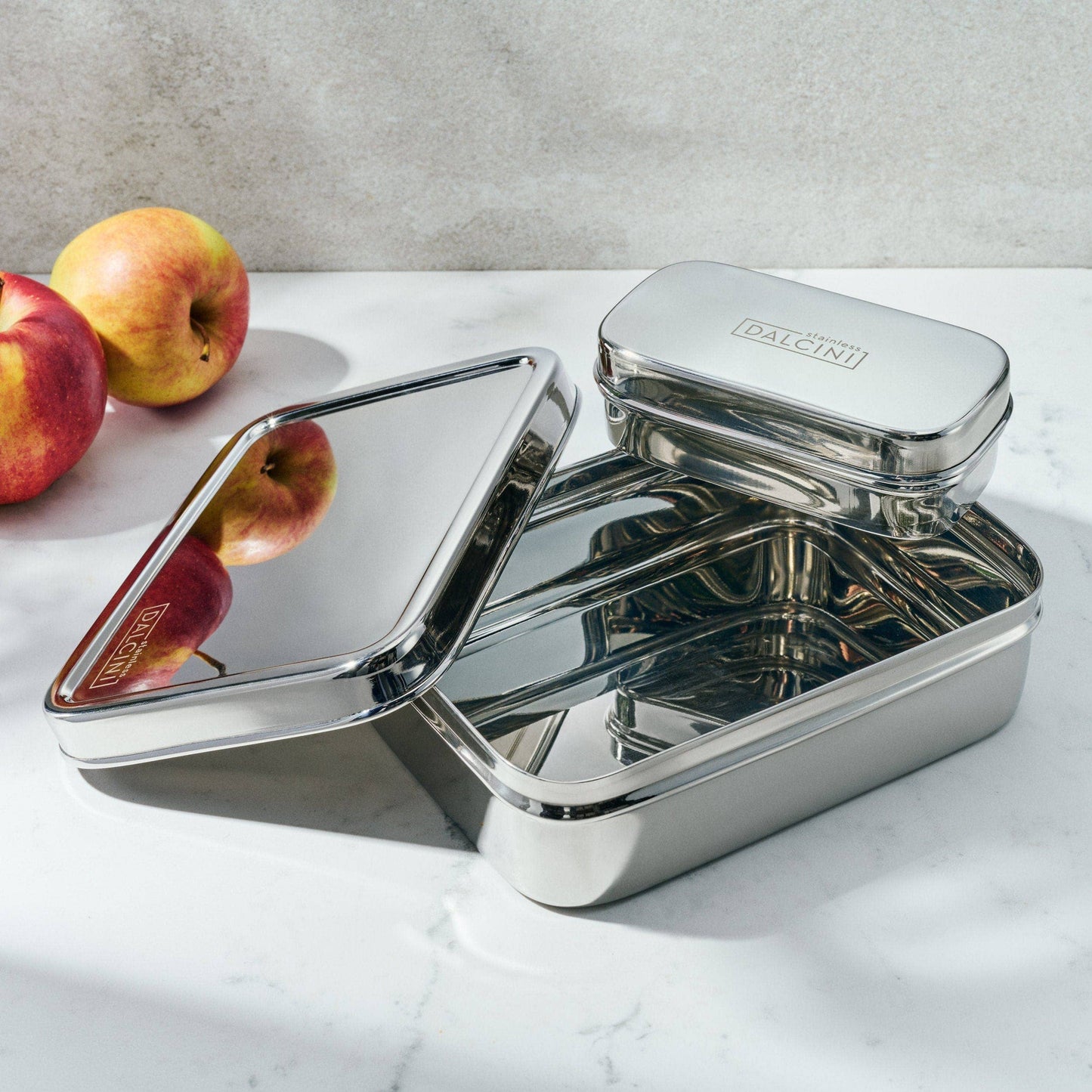 Lunch Set (box + snack container) - stainless steel