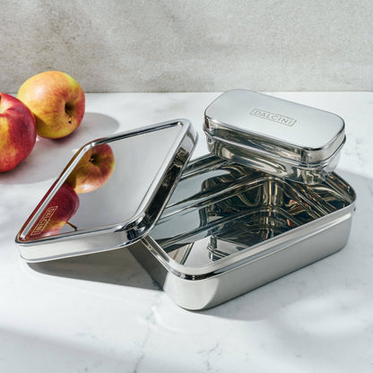 Lunch Set (box + snack container) - stainless steel