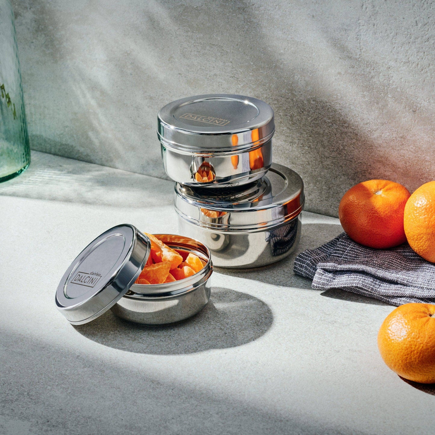 Round Snack Trio - stainless steel