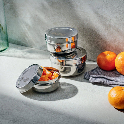 Round Snack Trio - stainless steel