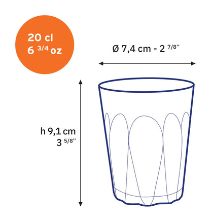 Glass cup - Provence