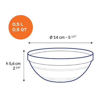 Glass bowl