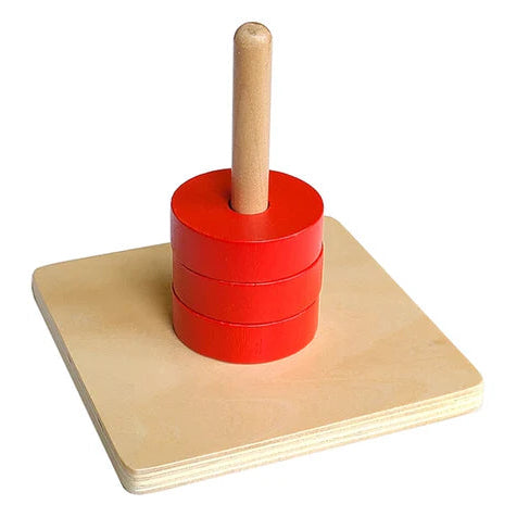 Discs on vertical dowel