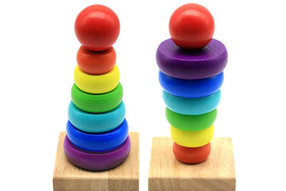 Rainbow ring stacker