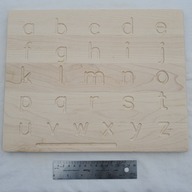 Alphabet tracing board