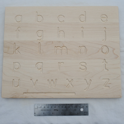 Alphabet tracing board