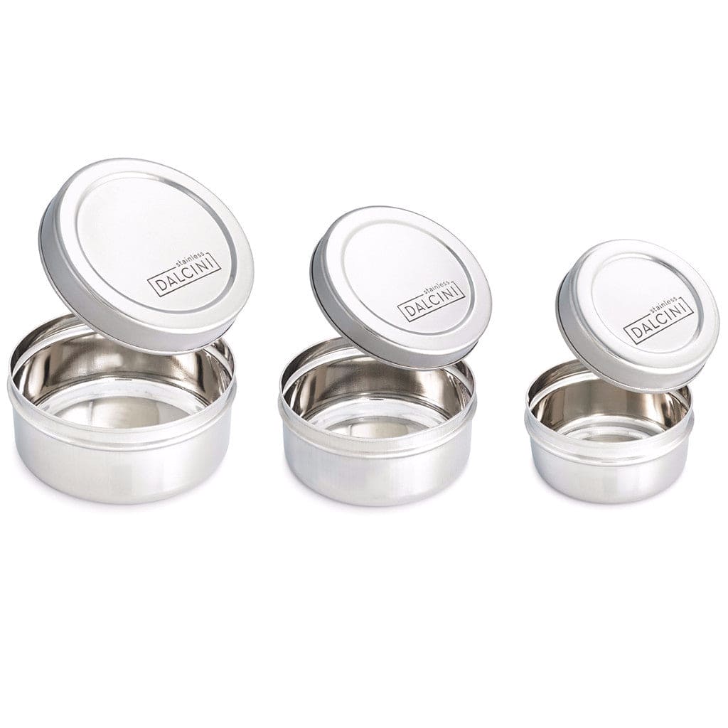 Round Snack Trio - stainless steel