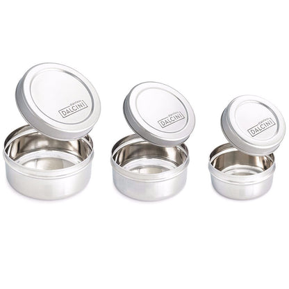 Round Snack Trio - stainless steel