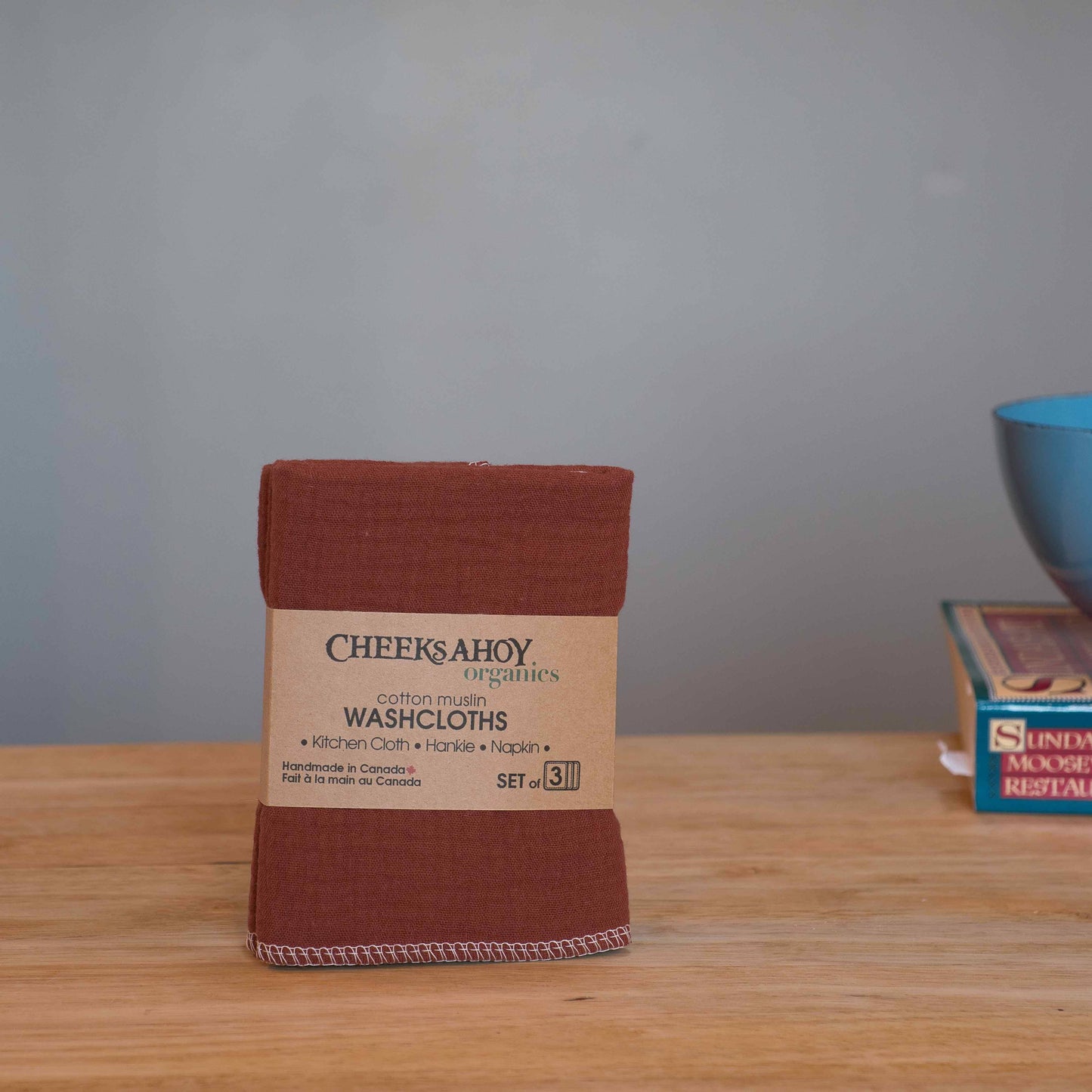 Organic muslin washcloth