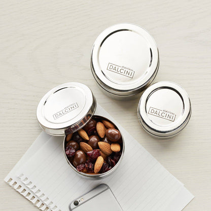 Round Snack Trio - stainless steel