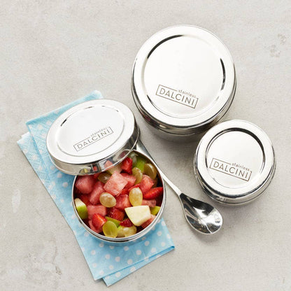 Round Snack Trio - stainless steel