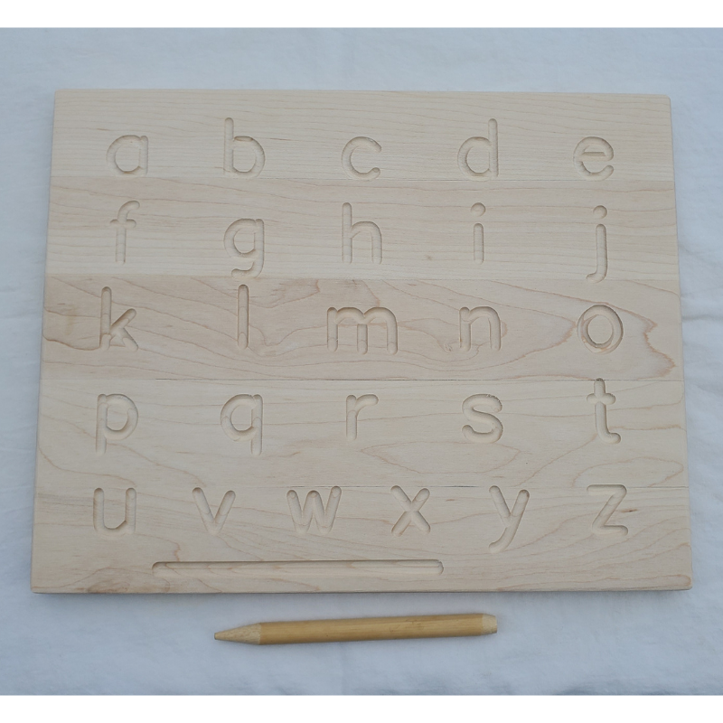 Alphabet tracing board