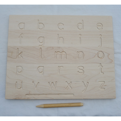 Alphabet tracing board