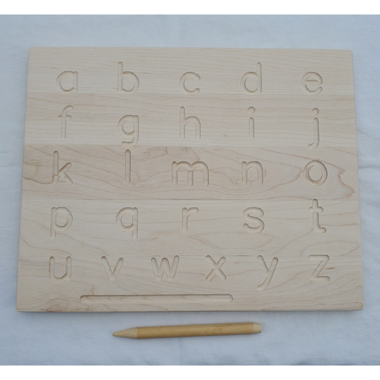 Alphabet tracing board